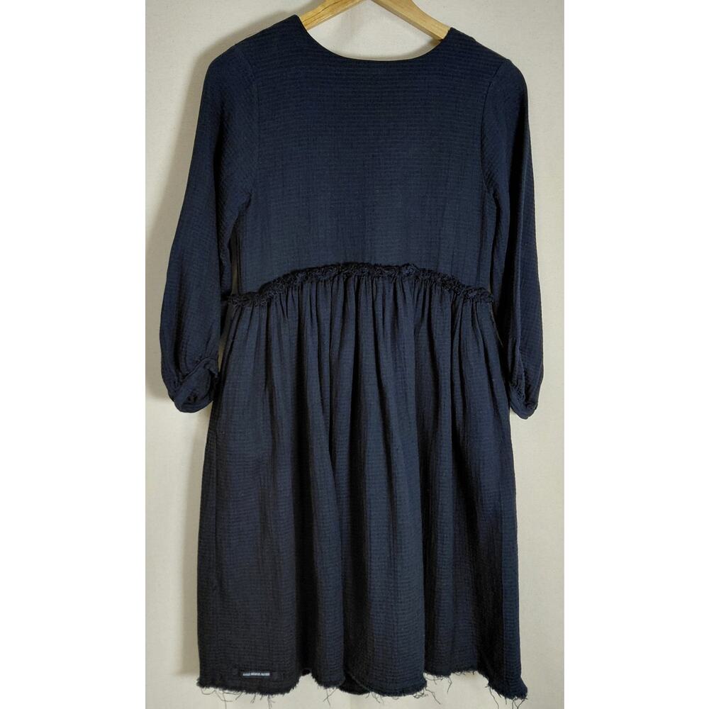 NWT LITTLE CREATIVE FACTORY Black Dress Solid Long Sleeve Knee Length Size 10